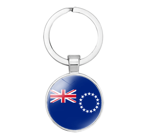 Kiribati พวงกุญแจรูปธงเป็นด้านเดียวพิมพ์ลายตุ้มห้อยทองเหลืองที่เปิดขวดพวงกุญแจโลหะ - Product Image 3