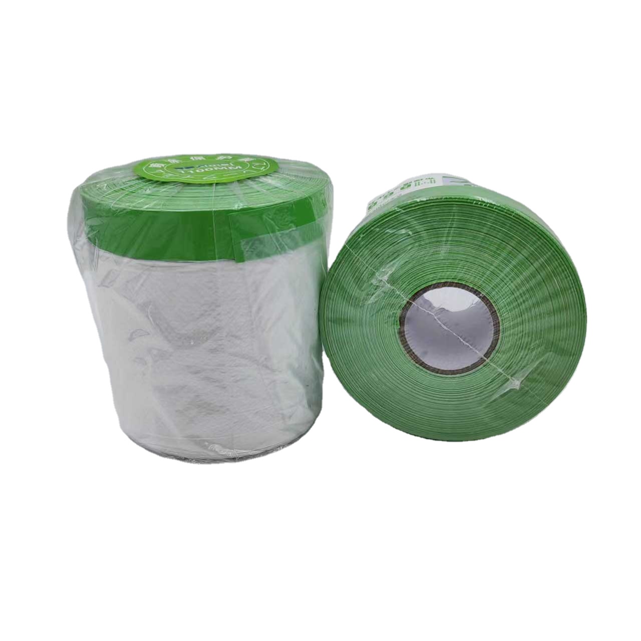 Russia's New Self-Adhesive Paper Pre-Taped Cloth Duct Tape Masking Protective Film for Effective Car Painting Protection Acrylic