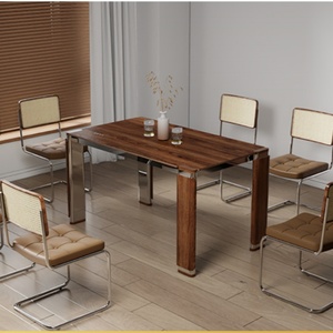 Modern Sintered Stone Dining Table With Intelligent Heating | Energy-saving Temperature Control Black Forest 02 Graphene Heated - Product Image 1