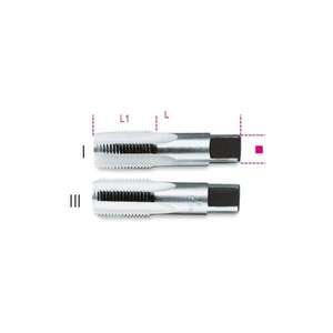 Tarauds à main BETA - 004330410 avec filetage cylindrique GAZ (BSP) en acier chromé-EAN 8014230171494 POWER TOOLS ACCESSOIRES - Product Image 1