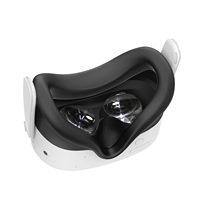 Casing masker mata pelindung silikon lembut tahan lama terbaru 2024 untuk Meta Quest 3S Aksesori Vr