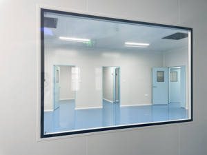 Porte de gymnase horizontale en aluminium, fenêtre modulaire, salle blanche insonorisée, étanche, verre trempé, design industriel, école - Product Image 2