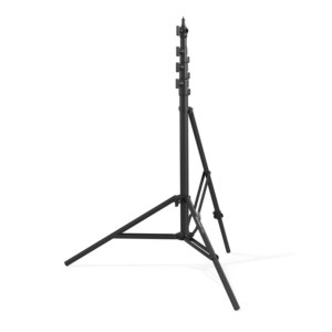 RAUBAY 10ft Black Professional Flexible Tripod Light Stand Corner-Style Air Cushion Adjustable Photography Support Aluminum - Product Image 1