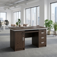 Bureaux d'ordinateur modernes en bois pour dirigeants, PDG, et cadres – Ensemble de mobilier de bureau personnalisable en usine – Vente en gros