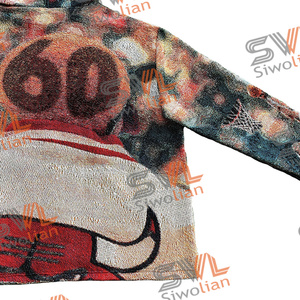 Fabbrica all'ingrosso arazzo tessuto con cappuccio coperta personaggio <span class=keywords><strong>abbigliamento</strong></span> <span class=keywords><strong>donna</strong></span> <span class=keywords><strong>donna</strong></span> con cappuccio ragazze vestiti - Product Image 5