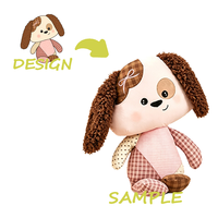 Jouet en peluche super doux personnalisé avec rembourrage en coton PP, matériaux en polyester et nylon