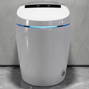 Toilette intelligente haut de gamme sans réservoir avec capteur au pied, chasse d'eau automatique, siège de bidet chauffant, lumière de nuit LED, pour salle de bain et hygiène. - Product Image 4
