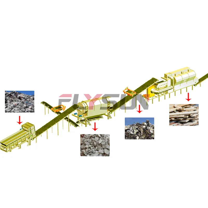 High Quality Construction Waste Treatment Machinery Plastic Sorting Plant