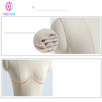 Mannequin de Couture Professionnel Féminin Demi-Corps Réglable