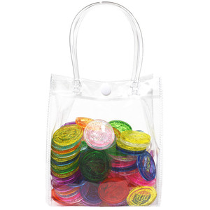 Jouets en acrylique transparent pour enfants, imitation de pièces de monnaie, pour jeu de simulation, jetons de jeu de société, accessoires pour filles de 4 à 6 ans - Product Image 5