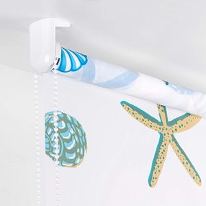 Sıcak satış kancasız duş perdesi duş rulo kör banyo stor perde stor perde banyo dekorasyon nemli odası - Product Image 4