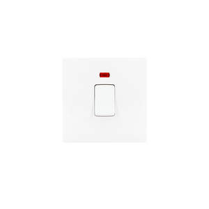 Interruptor de Pared Blanco Estándar Británico <span class=keywords><strong>SIASE</strong></span> de 20A para Calentador de Agua - Product Image 2