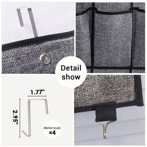 The Door Shoe Organizer 24 <b>Large</b> Fabric Pocket Closet Accessory Storage Hanging Shoe Hanger - Product Image 3