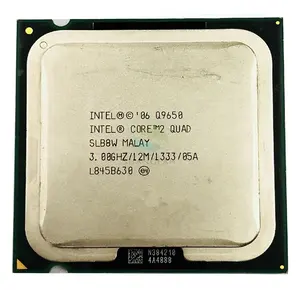 สำหรับ Intel Core 2 Quad Q9650 3.0 GHz Quad-Core CPU Processor 12M 95W LGA 775
