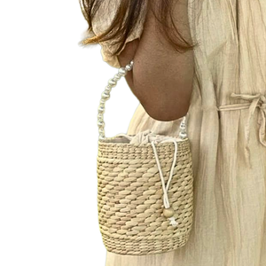 Classic Style Light Brown <b>Wicker</b> Rattan <b>Bags</b> Fast Delivery Hyacinth Water <b>Bags</b> for Women Gift From Vietnam Manufacturer - Product Image 6
