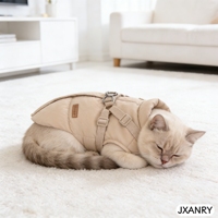 JXANRY Harnais de poitrine et de dos chaud pour chiens et chats, style japonais et coréen, pour l'extérieur, tailles XS-XL