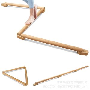 Barra de Equilibrio de Madera para Gimnasia, Plegable, Modular, para Yoga y Fitness en Casa, Color Madera Natural, Unisex - Product Image 3