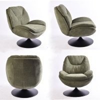 Fauteuil pivotant moderne, chaise de salon design, chaise d'appoint, mobilier de salon, chaise d'appoint, vente en gros pour salon et appartement