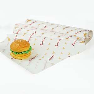 Emballages personnalisés pour la restauration rapide, papier sulfurisé simple face, résistant à la graisse, de qualité alimentaire, pour sandwichs, pains, gâteaux - Product Image 3