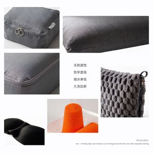 U-Shaped Travel Pillow <b>Memory</b> <b>Foam</b> Neck Support 28x26x14cm Portable Airplane Sleeping Pillow For Comfortable Rest - Product Image 5