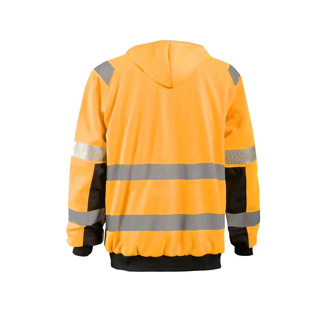 Multiple Sizes Customizable Oem Hi vis Workwear Construction Winter Reflective Hi-Vis Road Safety Clothing Jacket