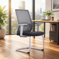 Chaise de bureau ergonomique moderne de haute qualité avec dossier en maille, réglable en hauteur, confortable pour les réunions