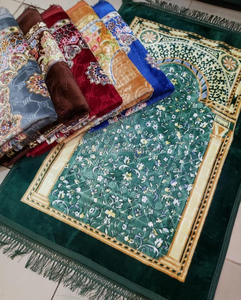 Muslim Prayer <strong>Mat</strong> Islamic Very Thick Prayer Rug Hot Sell Luxury Sajadah for Men Women Polyester Modern Rectangle <strong>Bedroom</strong> <strong>Mat</strong> - Product Image 1