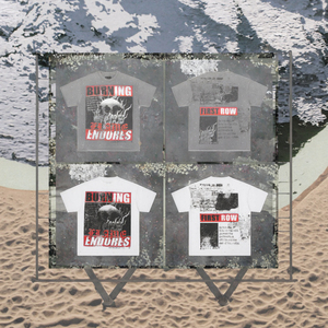 FIRST ROW Nouveau T-shirt à manches courtes de marque, de haute qualité, tendance, vintage, oversize, tricoté avec motif et strass - Product Image 3