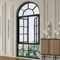 Ventanas de Estilo Francés, Puertas de Vidrio Vintage para Casas, Puertas Dobles de Vidrio Insonorizadas Fijas y Abatibles, Ventanas Abatibles, Puertas Arqueadas