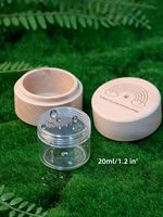 Urna Funeraria Miniatura de Madera de Haya Natural para Mascotas, Puente Arcoíris Grabado, Caja Pequeña para Guardar Cenizas y Pelo, Recuerdo Conmemorativo para Perros y Gatos