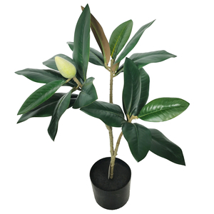 Bonsái Artificial Magnolia Tree 120cm Estilo de granja oriental rústico moderno para el hogar Jardín Oficina Decoración interior - Product Image 1