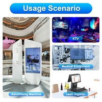 Écran incurvé LED 4K de 43 pouces avec panneau en acrylique, rapport d'aspect 4:3, bordure, interface USB, nouveau moniteur de jeu