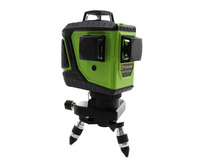 Niveau laser Fukuda automatique à auto-nivellement, rotation 360°, faisceau rouge et vert, 12 lignes 3D, machine de mesure