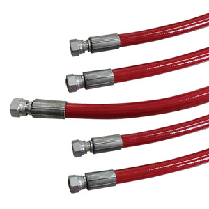 Hengye High Pressure Hydraulic Hose Assembly Red Steel Wire Braided Oil Pipe <b>Mining</b> <b>Machine</b> Parts - Product Image 1