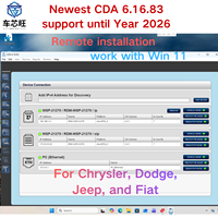 El software de ingeniería CDA 6.16.83 más reciente funciona con MicroPod 2 para descarga de firmware y edición de VIN para Chrysler/Dodge/Jeep/Fiat