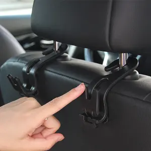 Car gadgets interior accessories car jacket hanger seat headrest hook for bags bottles clothes plastic CE promotional G109