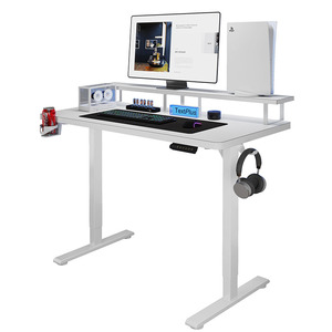 Großhandel Home Office Ergonomie Höhen verstellbarer elektrischer stehender Computer-Spieltisch Steht isch mit Lager regal - Product Image 5