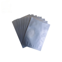 Sachets à fermeture éclair à trois soudures, anti-odeur, en aluminium argenté, sous vide, avec logo personnalisé, différentes tailles, pour stockage industriel de produits chimiques - Vente en gros