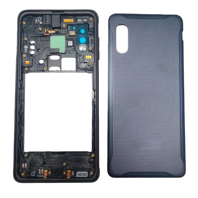 IPARTS Frame Housing for Samsung Galaxy Xcover Pro SM-G715 G715W Middle Frame Case Side Buttons Battery Back Cover Repair Parts