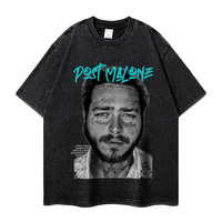 T-shirt Oversize à Épaules Tombantes 240G, Impression Numérique Intégrale Personnalisée, Logo Grand Format, Coton Lourd, Coupe Boxy pour Homme