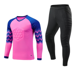 Personalizar el logotipo de secado rápido transpirable portero uniforme fútbol Jersey portero para adultos y niños - Product Image 5