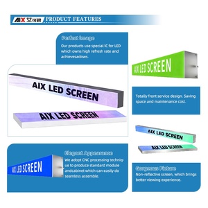 Đầy Đủ Màu Sắc <span class=keywords><strong>LED</strong></span> Strip Hiển Thị Sáng Tạo Trong Nhà Không Biên Biên Biên Trang Trí Trung Tâm Hợp Thời Trang Di Chuyển Văn Bản Điện Tử Dấu Hiệu - Product Image 5