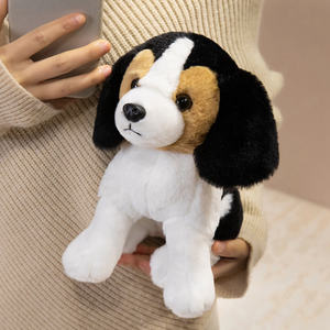 Jouet en peluche pour chien avec plusieurs oreilles brunes réalistes, simulation de chien en peluche, broderie personnalisée - Product Image 3