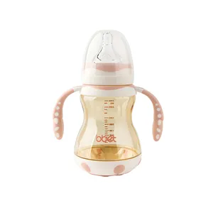 8オンスPlastic PPSU Milk Feeding Bottle With Handlesベビー哺乳瓶