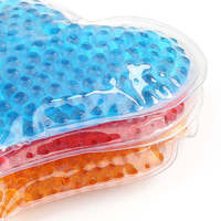 Packs de glace multifonctionnels en forme de cœur HANERSHI personnalisés avec billes de gel, pour soulager la douleur, le stress, chaud/froid