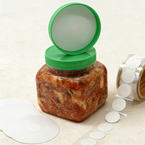 สติกเกอร์วาล์วแบบติดเอง วาล์วระบายอากาศทางเดียวสำหรับบรรจุภัณฑ์กาแฟ วาล์วตรวจสอบความสดพร้อมเยื่อซิลิโคน - Product Image 2