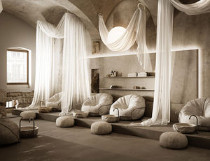 Estación de trabajo de estilo simple de muebles de barbería profesional moderna personalizada con iluminación LED para vitrinas de salón - Product Image 5