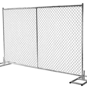 Sıcak Satış Amerikan <span class=keywords><strong>Standard</strong></span>ı 6 Feet Zincir Bağlantılı Kancalı Hasır Sıcak ve Soğuk Galvanizli Çevre Dostu Güvenlik Geçici Çit Levhası - Product Image 1