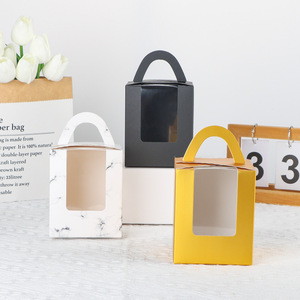 Duy nhất cupcake Pastry hãng số lượng lớn trắng cá nhân cupcake container chủ sở hữu Hộp bao bì với xử lý - Product Image 4