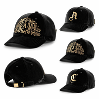 Fabricante de Gorras de Terciopelo de Lujo Bordadas Personalizadas, Gorra de Béisbol de 6 Paneles con Bordado 3D en Relieve de Terciopelo Premium